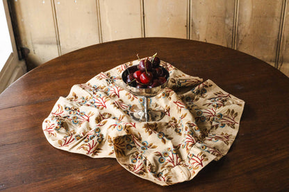 The Margot Floral Handblock Printed Napkin