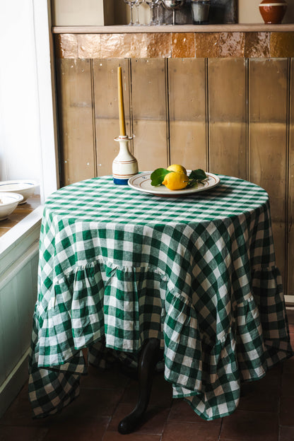 The Margot Provençal Gingham Tablecloth