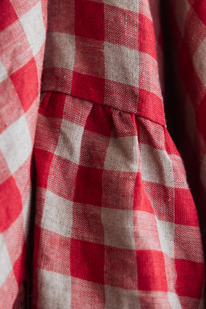 The Margot Rouge Gingham Tablecloth