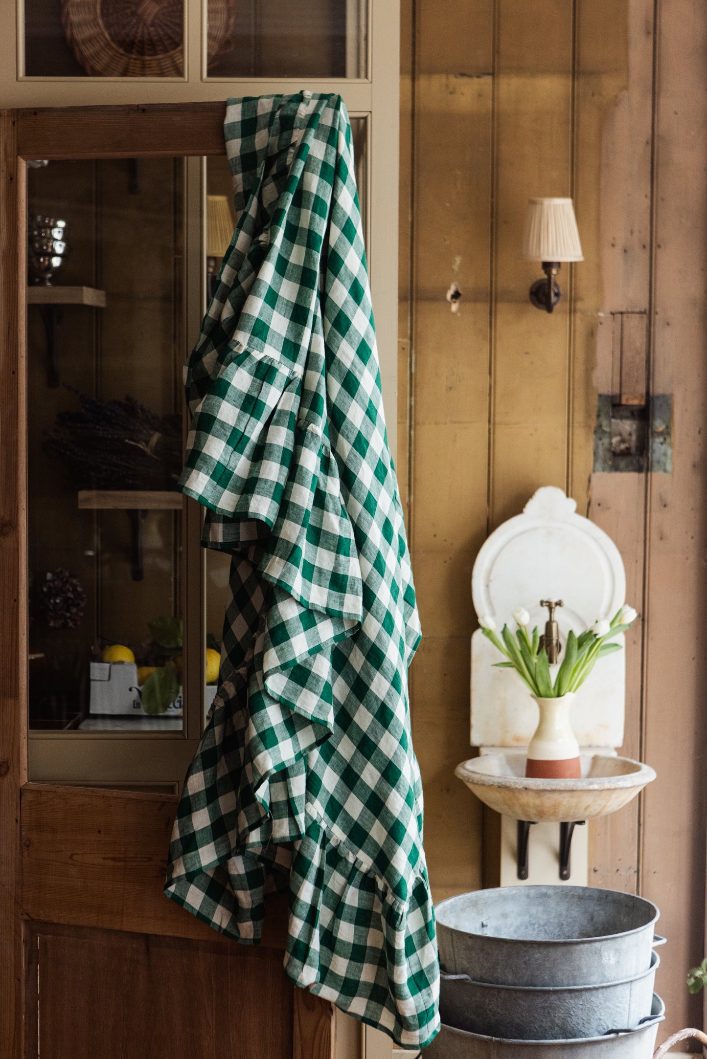 The Margot Provençal Gingham Tablecloth