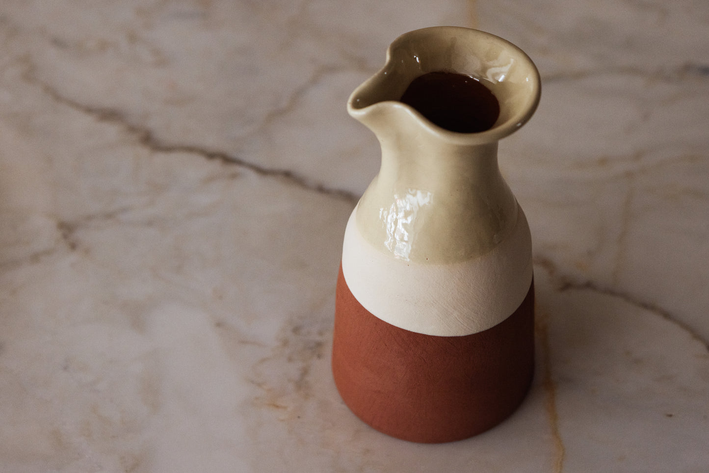 The Margot Carafe - Cream and Terracotta