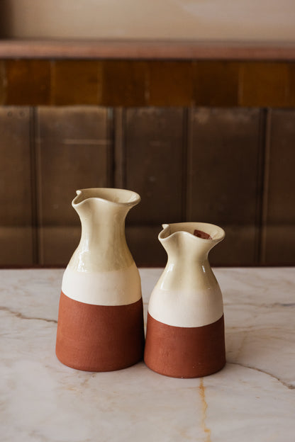 The Margot Carafe - Cream and Terracotta