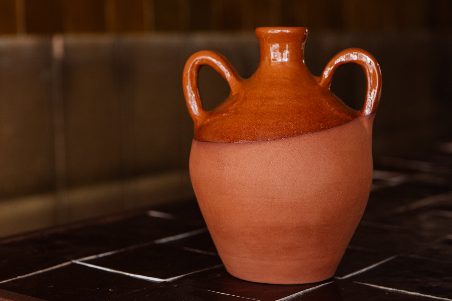 The Margot Doll Vase - Half Glazed Terracotta