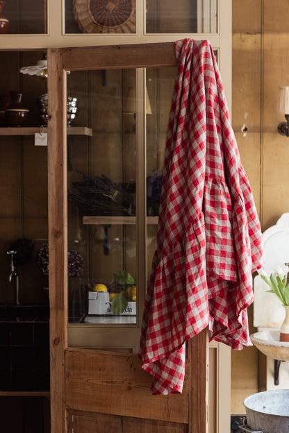 The Margot Rouge Gingham Tablecloth